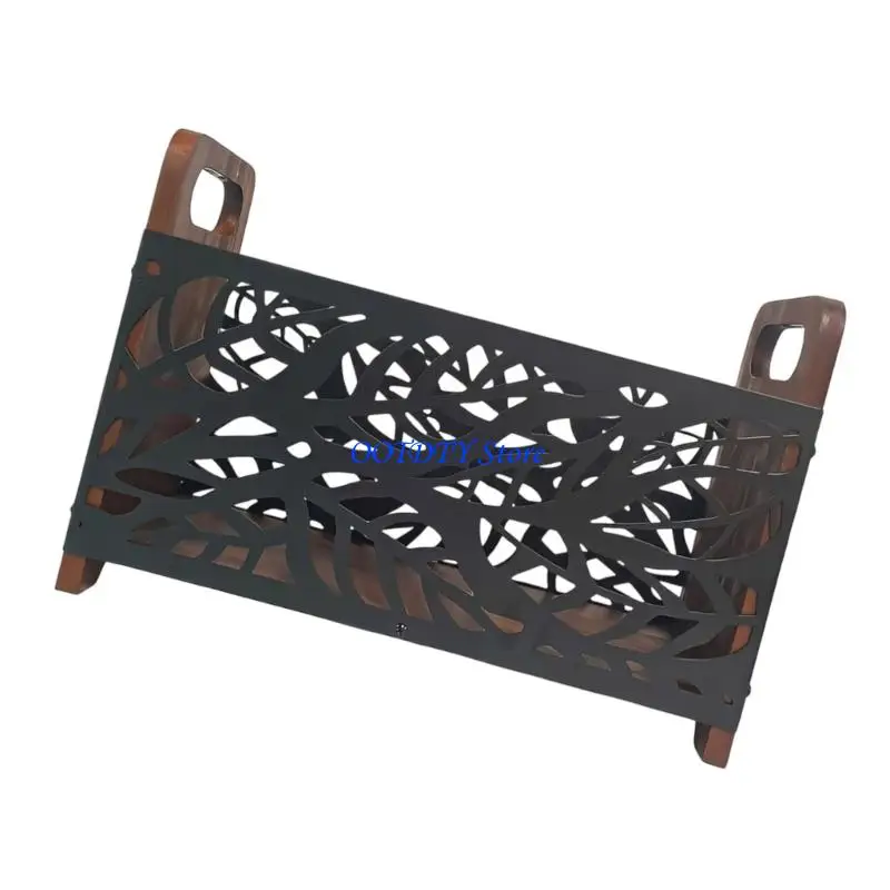 367A Space Saving Vertical Book Shelf Wooden Rack for Home and Office Use
