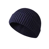 Winter Knittted Cap  Solid Color Hip Hop Cap Unisex Skullies & Beanies - Image 3