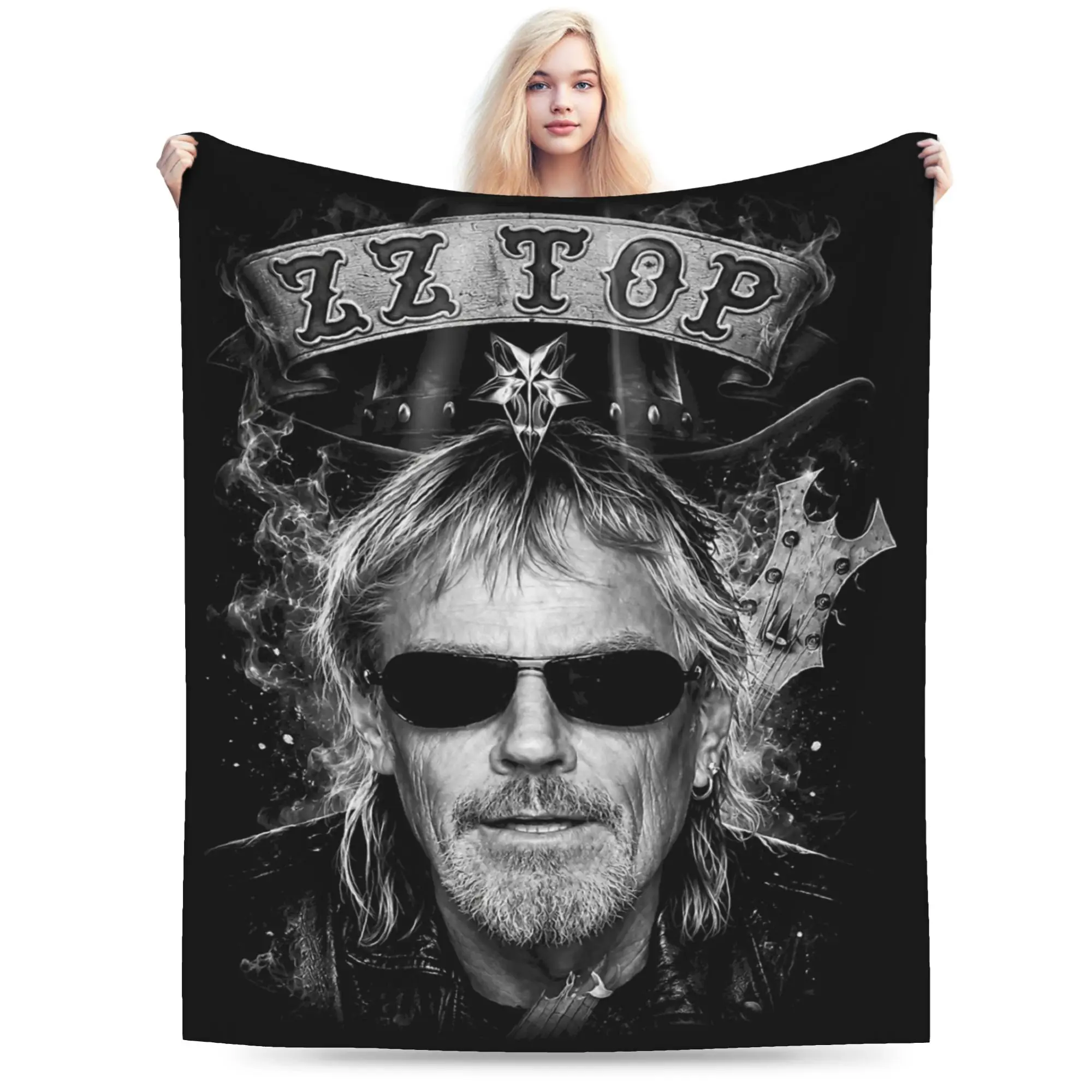 RIP Frank Beard Blanket Multiple Sizes Warm Cozy Fluffy  Throw Blankets for Sofa Couch and Bed