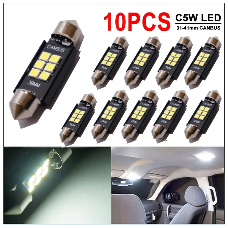 10 Pcs C10W C5W Led…