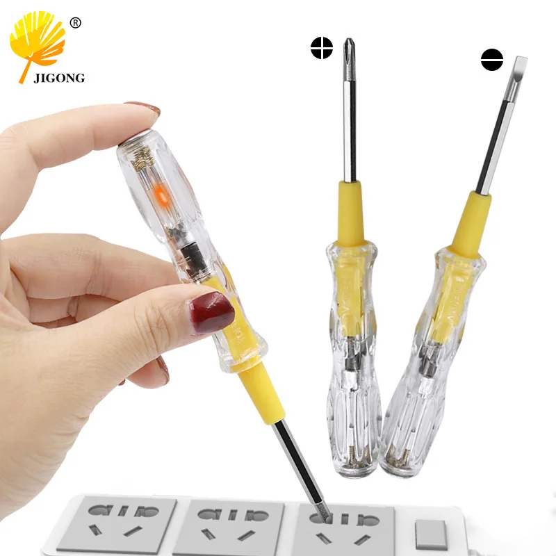 

Double-head dual-purpose tester, electrician cross one-word screwdriver, dual-function household induction contact tester