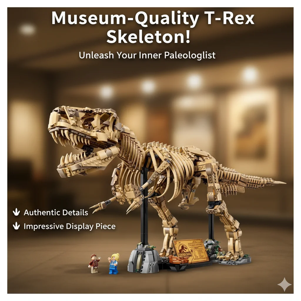 

T Rex Dinosaur Skeleton Building Model Articulated Structure Set For Boys Children Home Decor Science Display Creative Gift