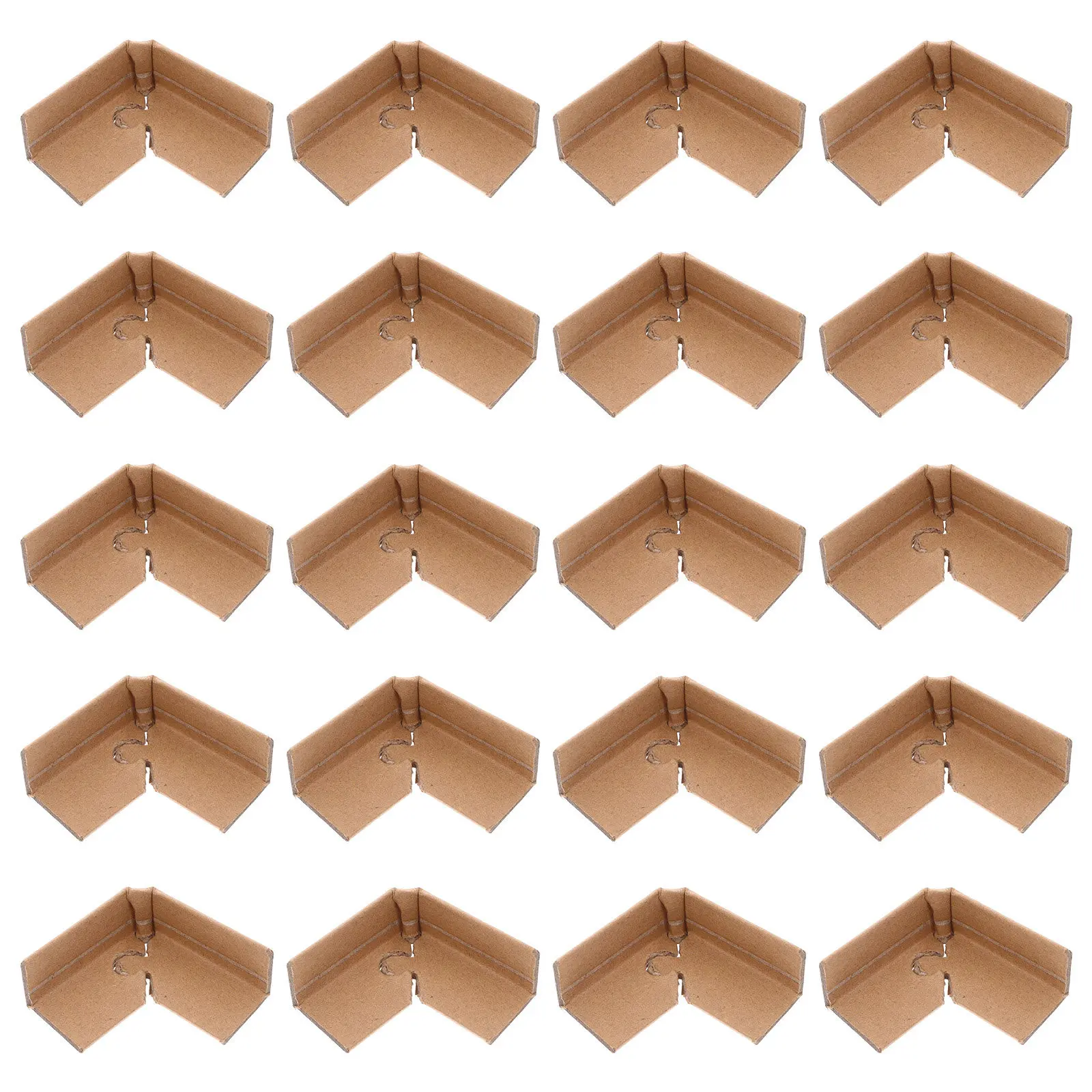 

50Pcs Packaging Edge Protectors Cardboard Corner Guards Reinforced Paper Edge Guards Shipping Moving Carton Corner Protection
