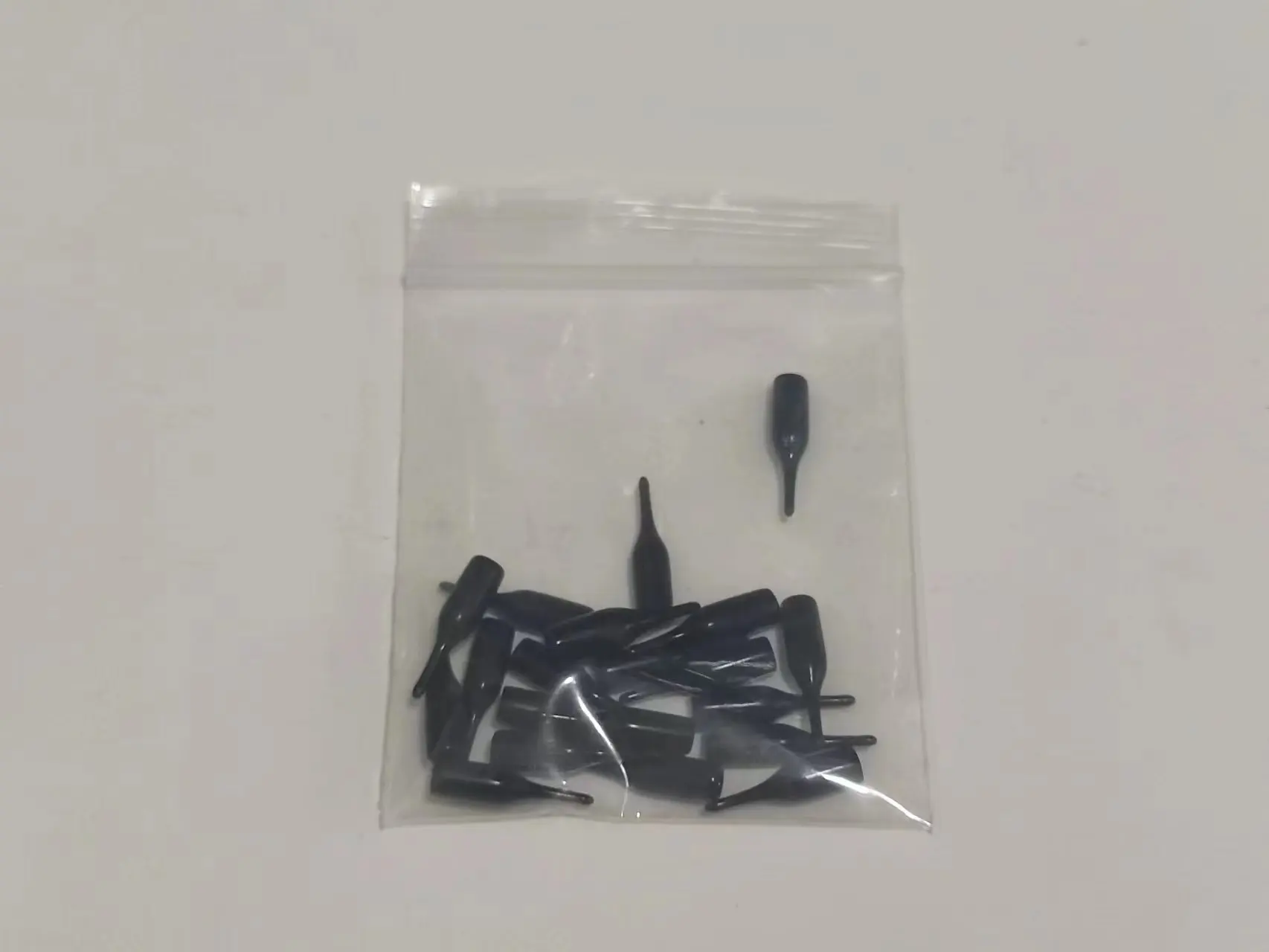 20 teile/los Gummi Angeln Float Drift Schwanz 2,0mm 2,5mm 3,0mm 4,0mm auffällige Bohnen Anschlüsse für Leucht stab Zubehör b614