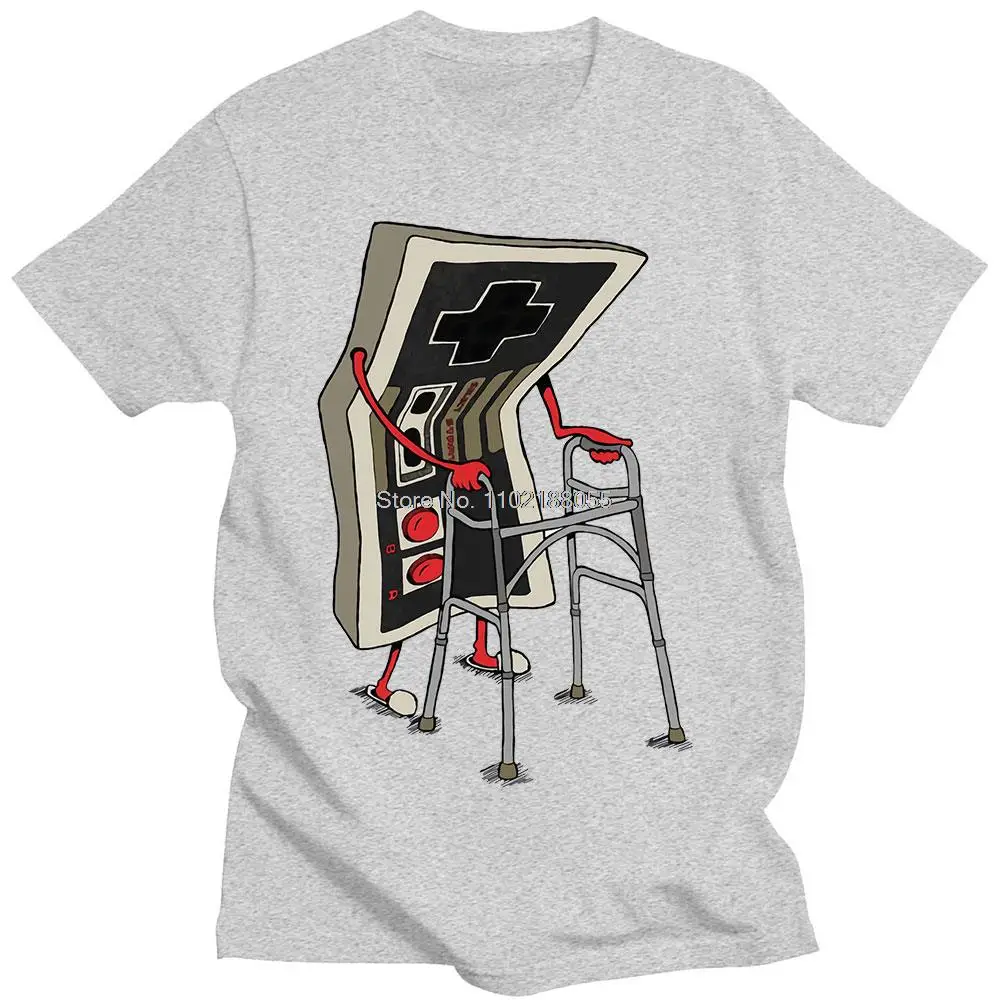 2026 Old School Video Game T Shirt Arcade 80s Retro Designer Graphic T-Shirts Streetwear Cotton Vintage Tees Oversize Streetwear