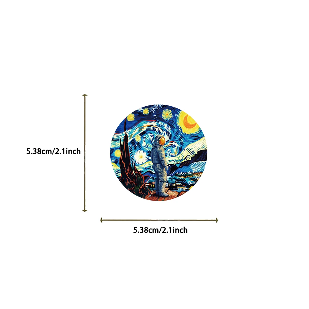 50PCS Cute Cartoon Oil Painting Of All Things Aesthetic Graffiti Sticker Luggage Guitar Laptop Skateboard Waterproof Sticker Toy