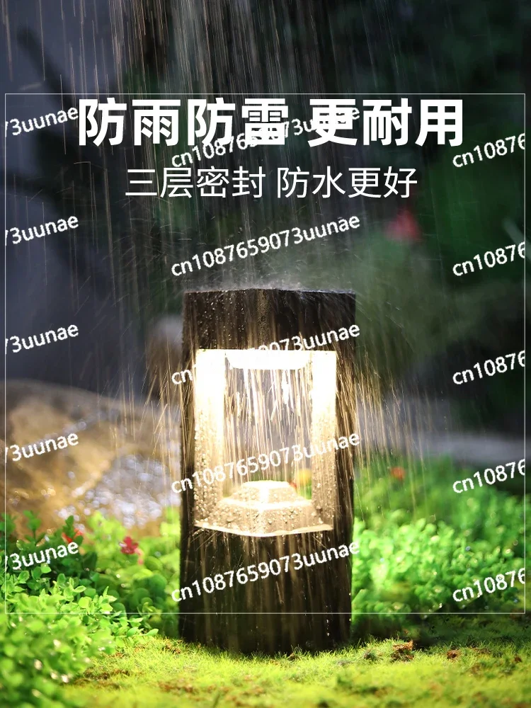 Lawn Light Solar Outdoor Waterproof Outdoor Landscape Garden Light Led Simple Villa Garden Grass Light Lighting