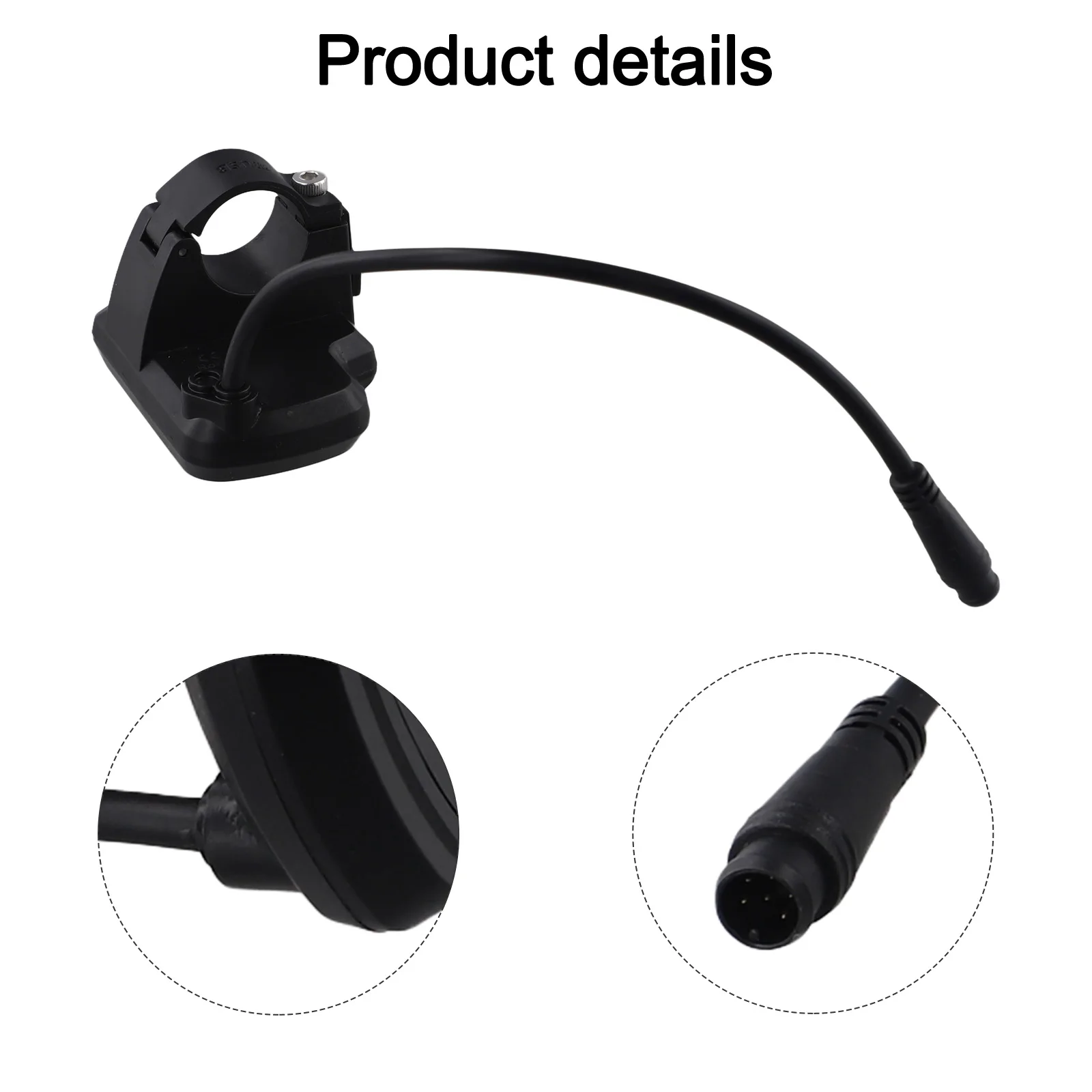 

6 Pins Display LCD Display Outdoor Cycling Essential Metrics Display Mounting Fit 22.2mm Wear-Resistant Design