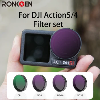 Ronkoen ND CPL Filter for DJI OSMO Action4/5Pro Action Camera Accessories CPL ND8 ND16…