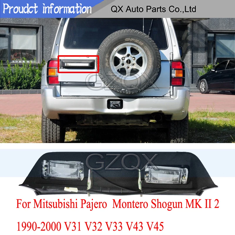 CAPQX Tail Gate Door Registration License Plate Light For Pajero Montero Shogun MK II 2 1990-2000 V31 V32 V33 V43 V45