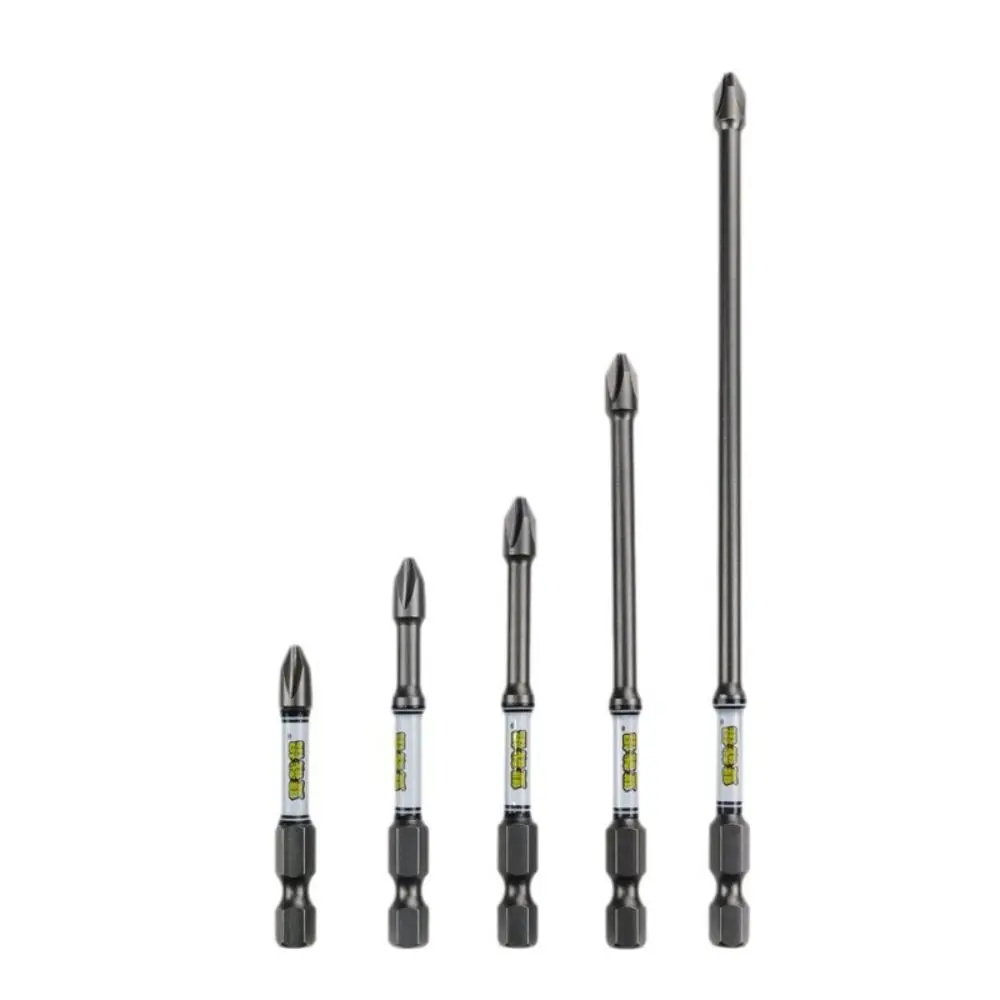 Non-slip Impact Phillips Screwdriver Bit Wear-resistant Hex Shank Screwdriver Batch Head 50-150mm Impact Resistant Phillips Bit