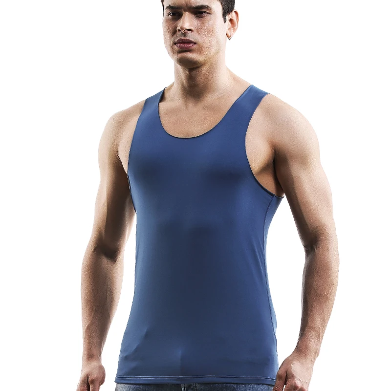 

Winter men's warm vest plus fleece thickened undergarments large size vest without trace tight sleeveless top