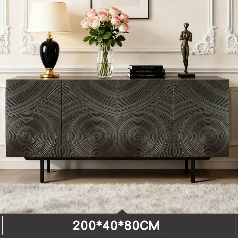 dining side cabinet creative design light luxury locker widening full set simple side cabinet bucket