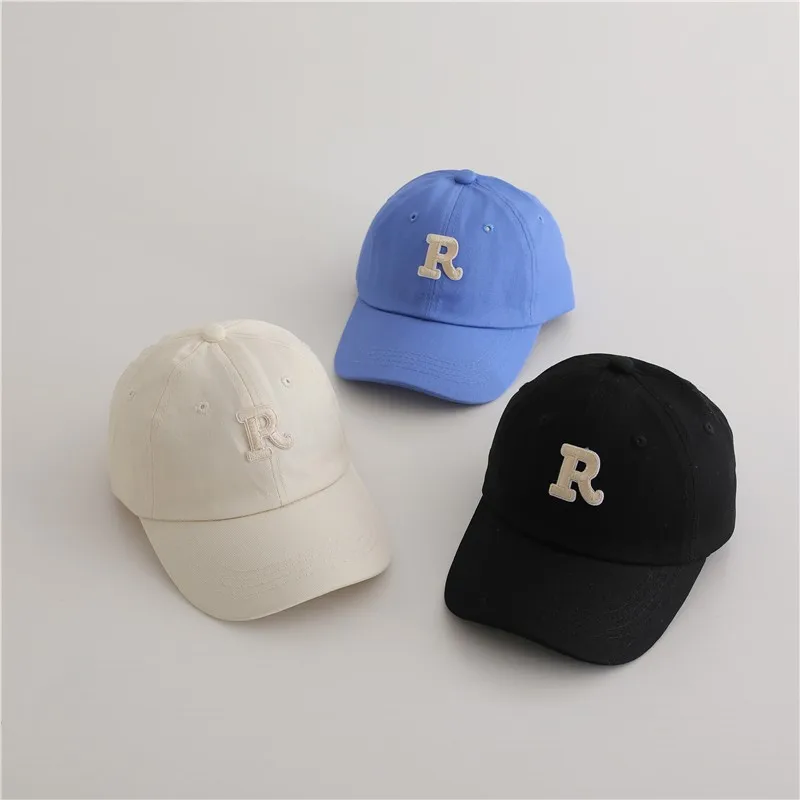 New Summer Fashion Boy Girl Children Letter Embroidery Baseball Caps All-match Baby Cotton Peaked Hat Kids Sunscreen Casual Hats