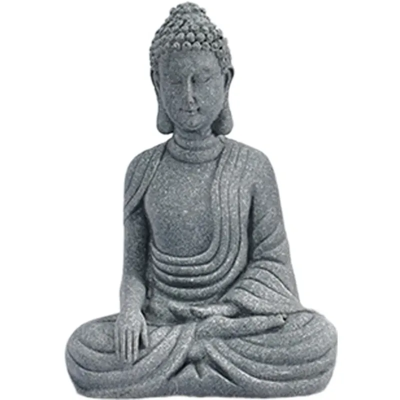 Little Buddhist Monks Tibetan Buddhism Figurines Buddha Stone Statue Garden Car Decor