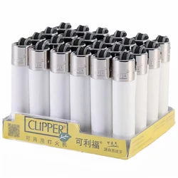 CLIPPER Original Grinding Wheel Butane Gas Lighter Open Flame Igniter Smoking Accessories Ignition Men's Gadgets Box Wholesale