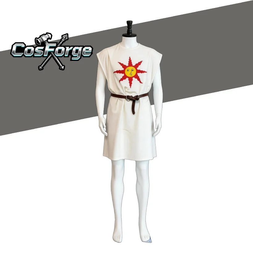 Disfraz de Solaire de Astora de Dark Souls - Conjunto Completo de Cinturón Medieval, Caballero de la Luz Solar para Fiesta de Halloween