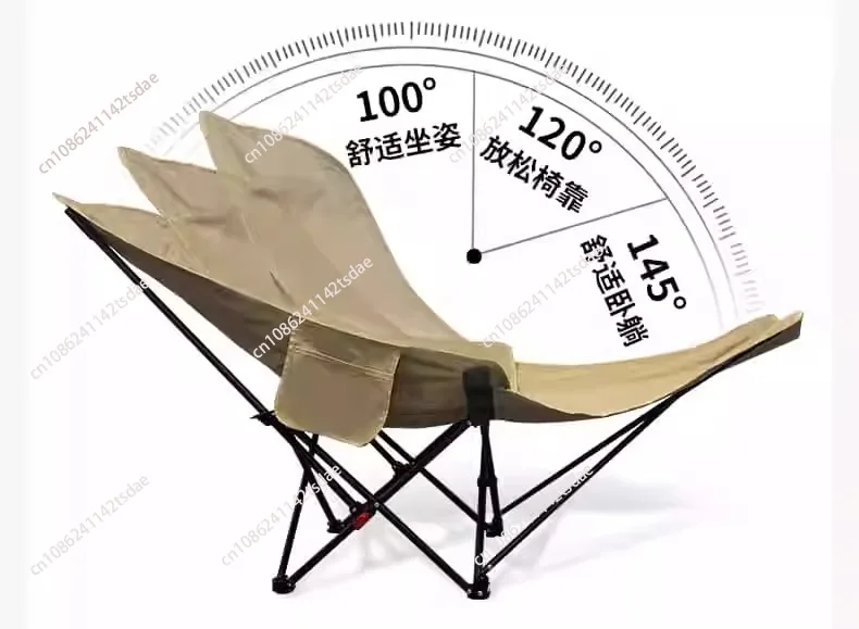 

Outdoor folding chair portable office camping equipment folding chair lunch break moon reclining chair