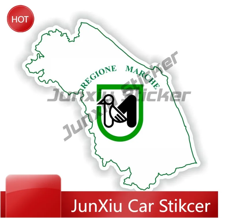 

Marche Italy Sticker High Quality Vehicle Sticker For Door SUV UV Resistant Decoration Auto Accessories Exterior Vinyl Decal