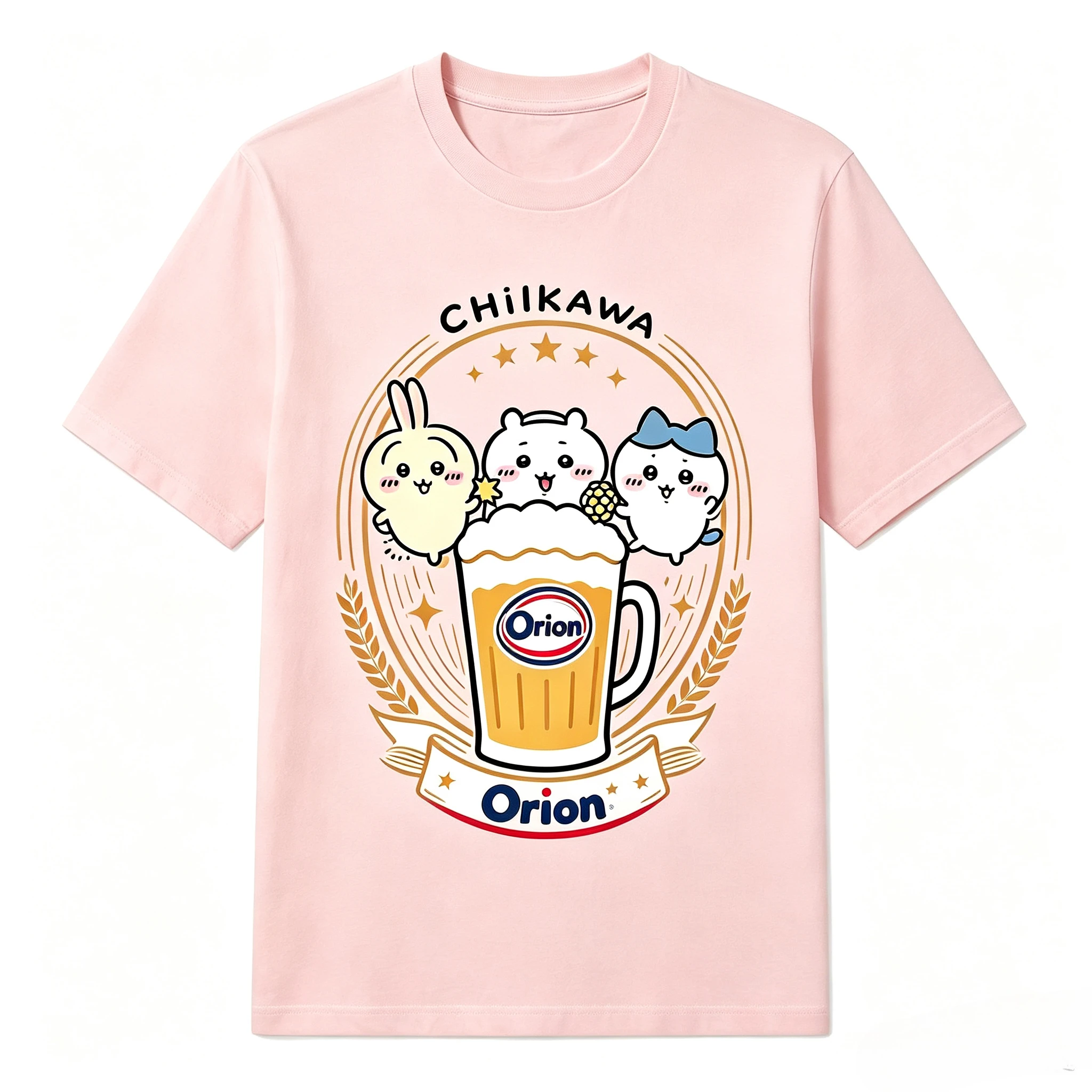 Chiikawa Anime Cartoon Kawaii Neues Kurzarm-T-Shirt, vielseitig kombinierbar, locker und bequem, atmungsaktiv, schweißabsorbierend, schnelltrocknend. – Detail 5