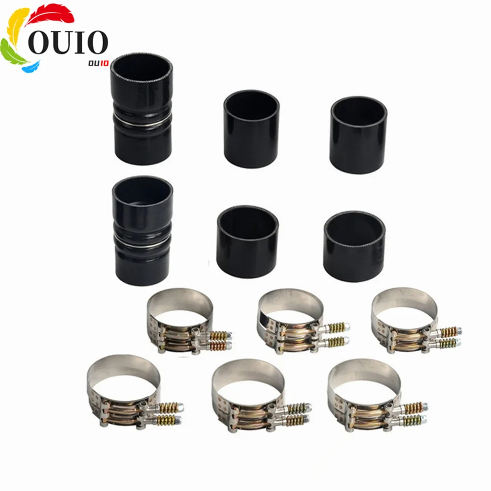 

Silicone CAC Intercooler Boot Hoses&Clamps Kit Fit 99-03 FORD 7.3L Powerstroke