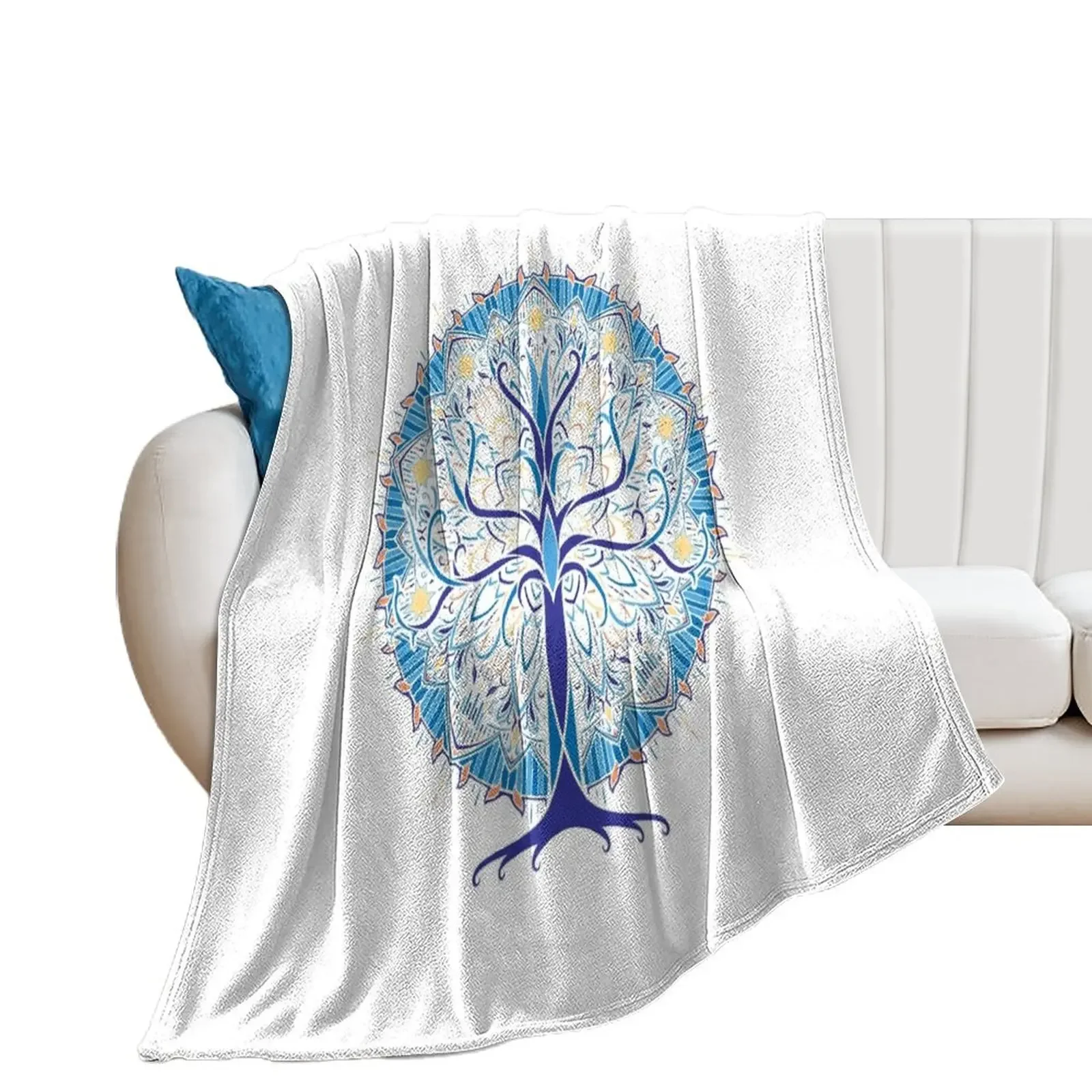 Bloom of Man Throw Blanket Retros Travel Blankets