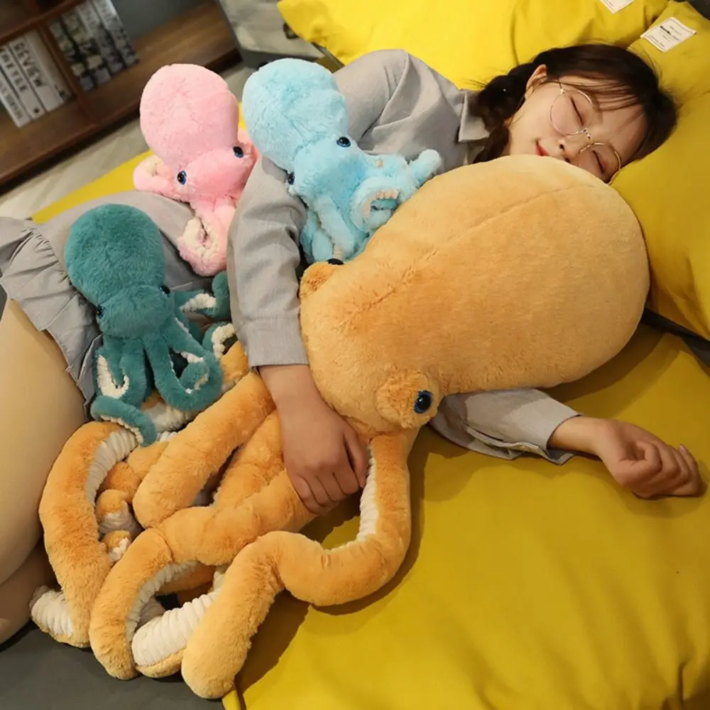 นุ่มเหมือนจริง Octopus Plush ของเล่นจําลองน่ารัก Octopus ตุ๊กตาของเล่นน่ารักสร้างสรรค์ตุ๊กตาสัตว์ตุ๊กตาเด็ก