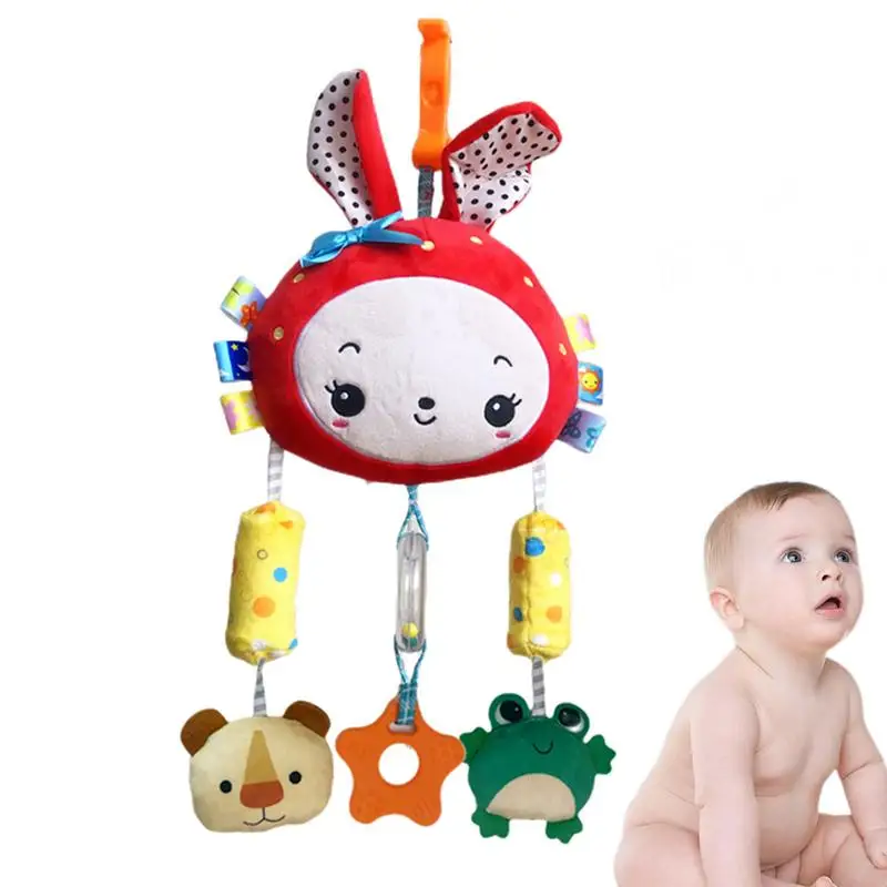 

Baby Rattles Plush Stroller Cartoon Animal Toys with teether Baby Mobiles Hanging Educational Baby Toys 0-24 Months