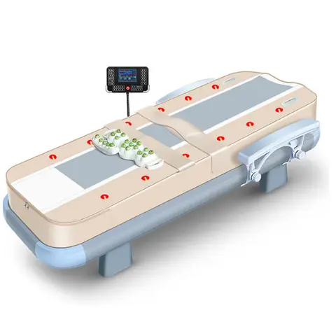 Massage Bed Hot Heated Portable Korea Cheap Nuga Best LCD Automatic Electric Rolling Thermal Jade Stone Massage Bed Sofa Chair