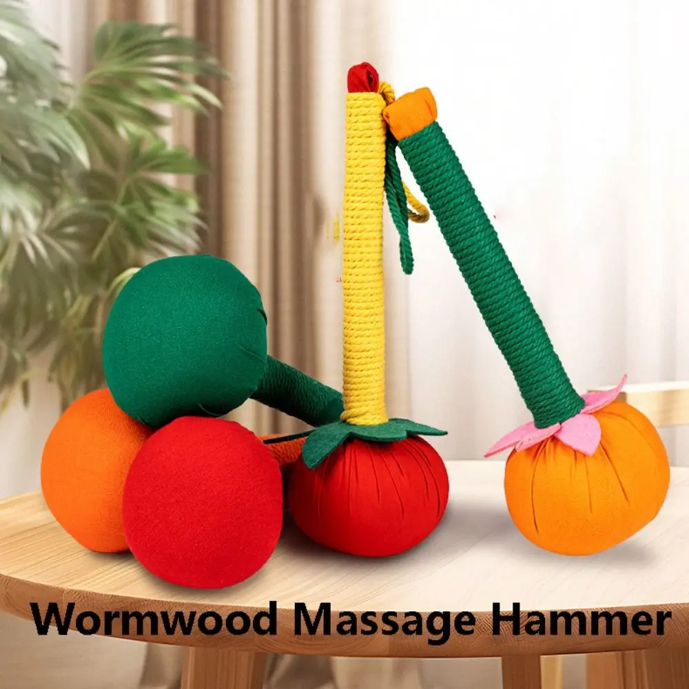 Back Knock Mugwort Massage Tool Muscle Relaxation Health Care Tool Massage Hammer Back Pain Massage Manual Massage Tool