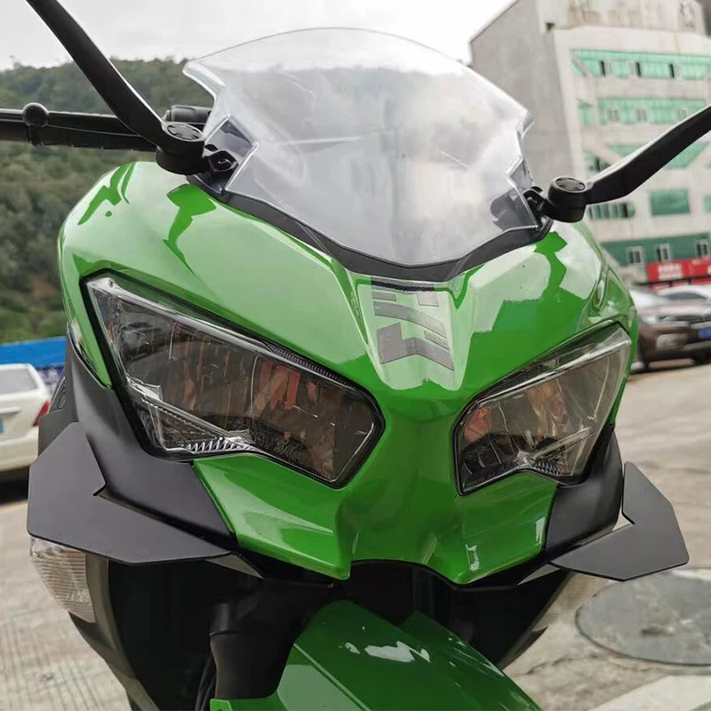 Carenatura anteriore moto pneumatica per KAWASAKI ninja 400 Ninja 2018-2024 alette ribaltabili protezione ala forza deflettore aria