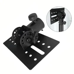 35mm Metal Mount Tripod Pole DJ Speaker Stand Adapter Top Cap Rotatable Tripod Holder Mounting Base Tray Instrument Accessories