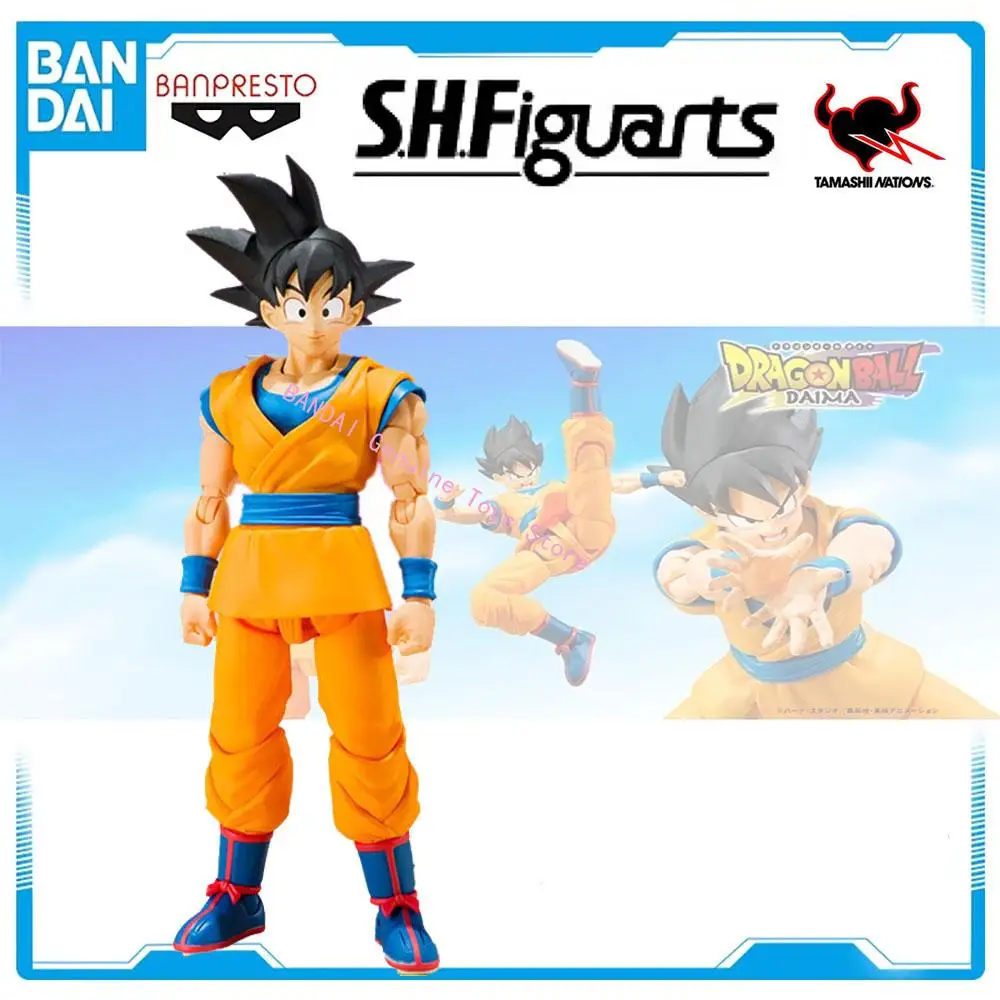 Original Bandai S.H.Figuarts Dragon Ball Daima Son Goku Action Figure Anime Model Collectible Toys Gift