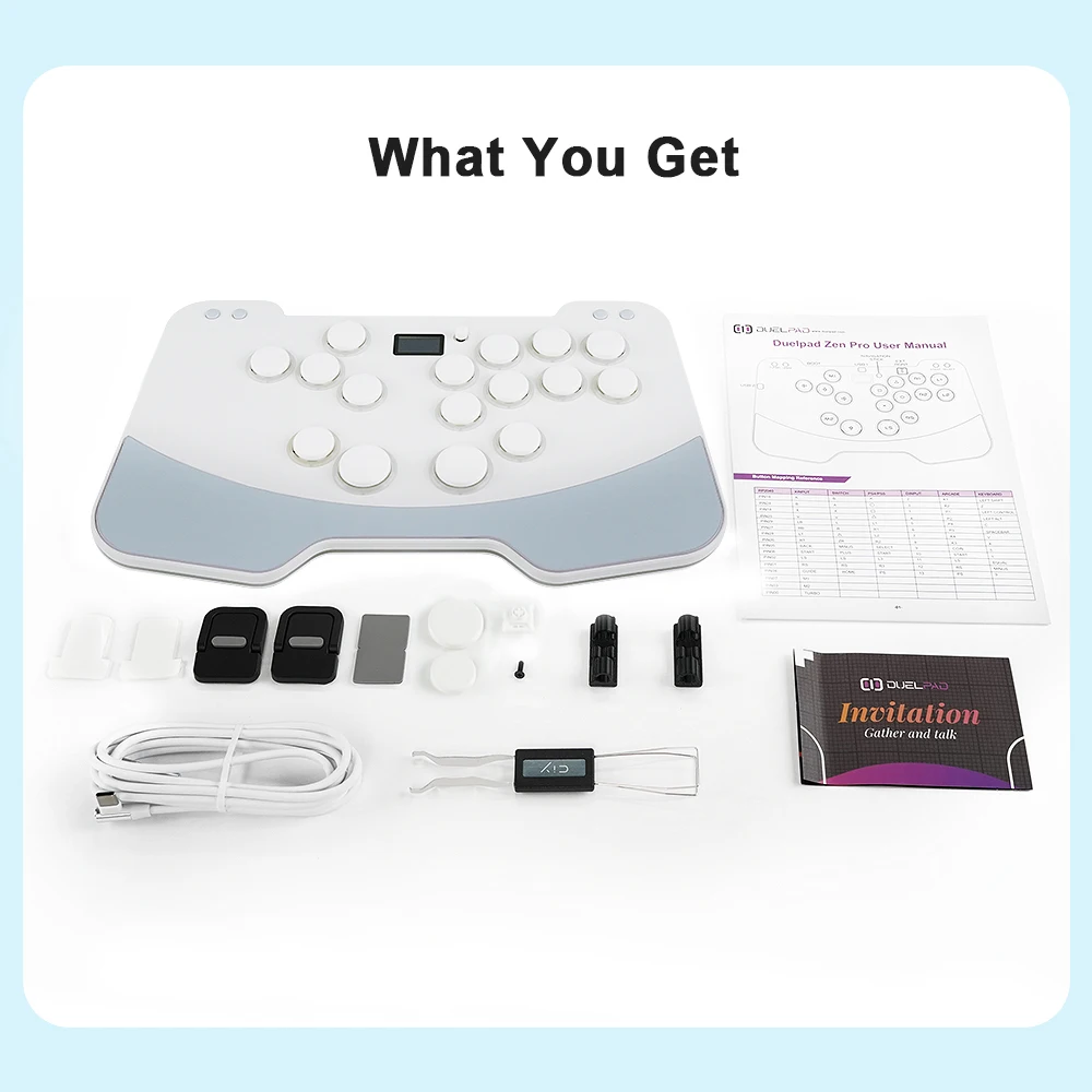 Duelpad Zen Metal Game Keyboard Controller Ergonomic Leverless