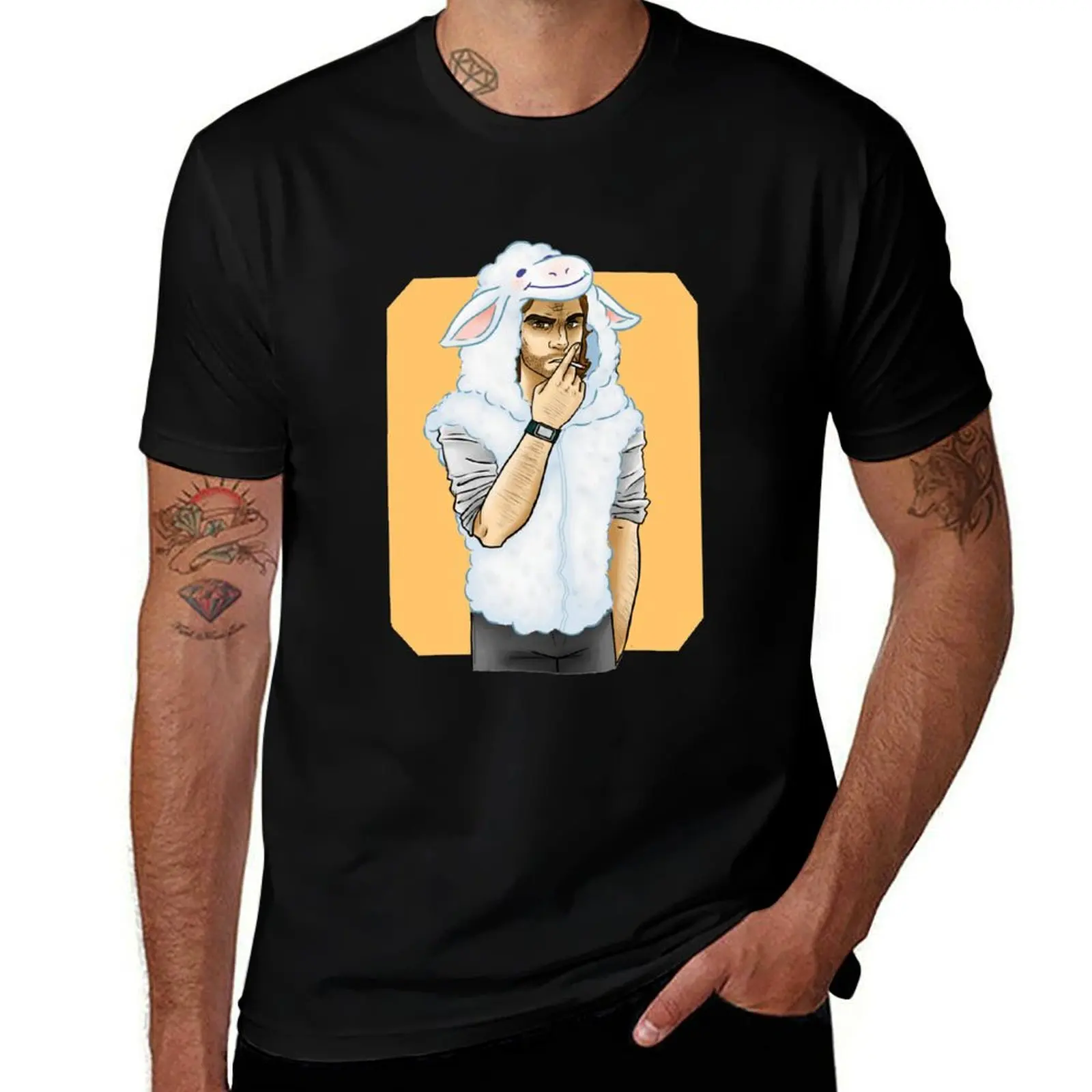 

Bigby Wolf in Sheep's Clothing T-Shirt t shirts cotton 100% T-Shirt