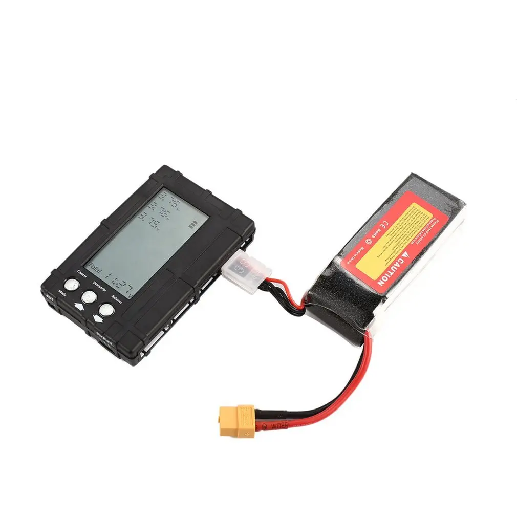 3in1 Battery Balancer LiPo/LiFe 2-6s Balancing Discharger Voltage Meter Tester LCD Screen Register JST Connector for RC Model