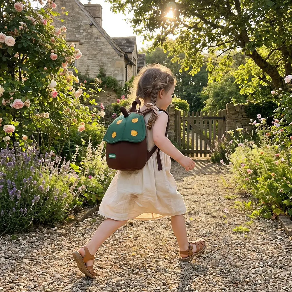 Double Shoulder Fruits Mushroom Backpack Large Capacity Schoolbag Children School Bag Handbag Korean Style Kindergarten Backpack