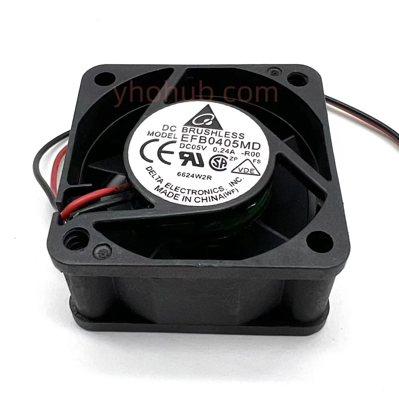 

Delta EFB0405MD DC 5V 0.24A 40x40x20mm 2-Wire Server Cooling Fan