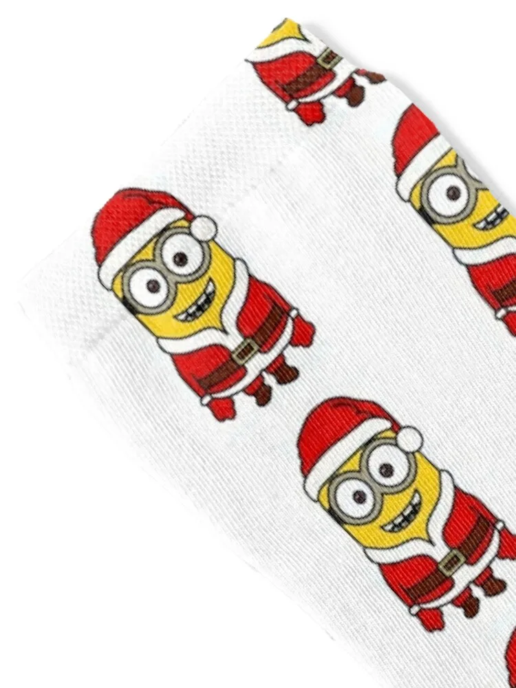 Santa Minion Socks Soccer essential Socks Women Men's