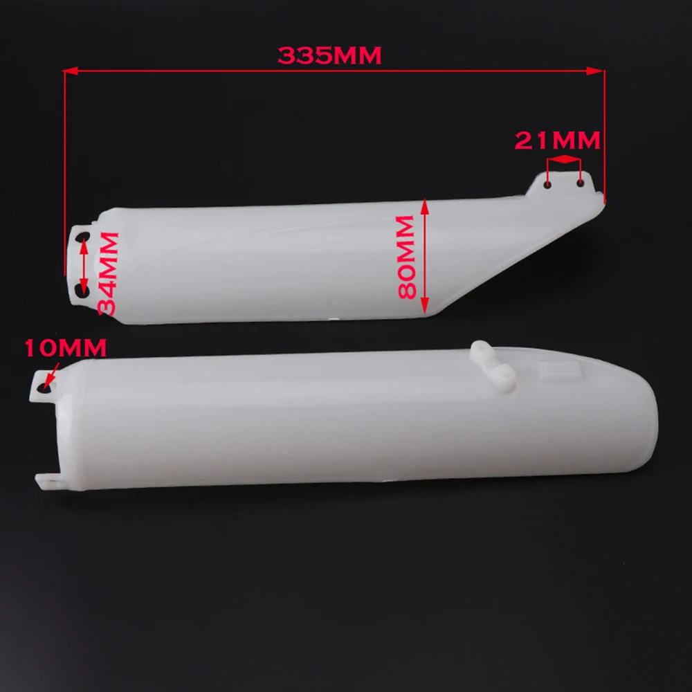 1 Pair Of Plastic Fork Guards For Front Shock Absorber Covers On Honda CR125/CR250/CR500/CRF250/CRF250/CRF450/CRF Series Models