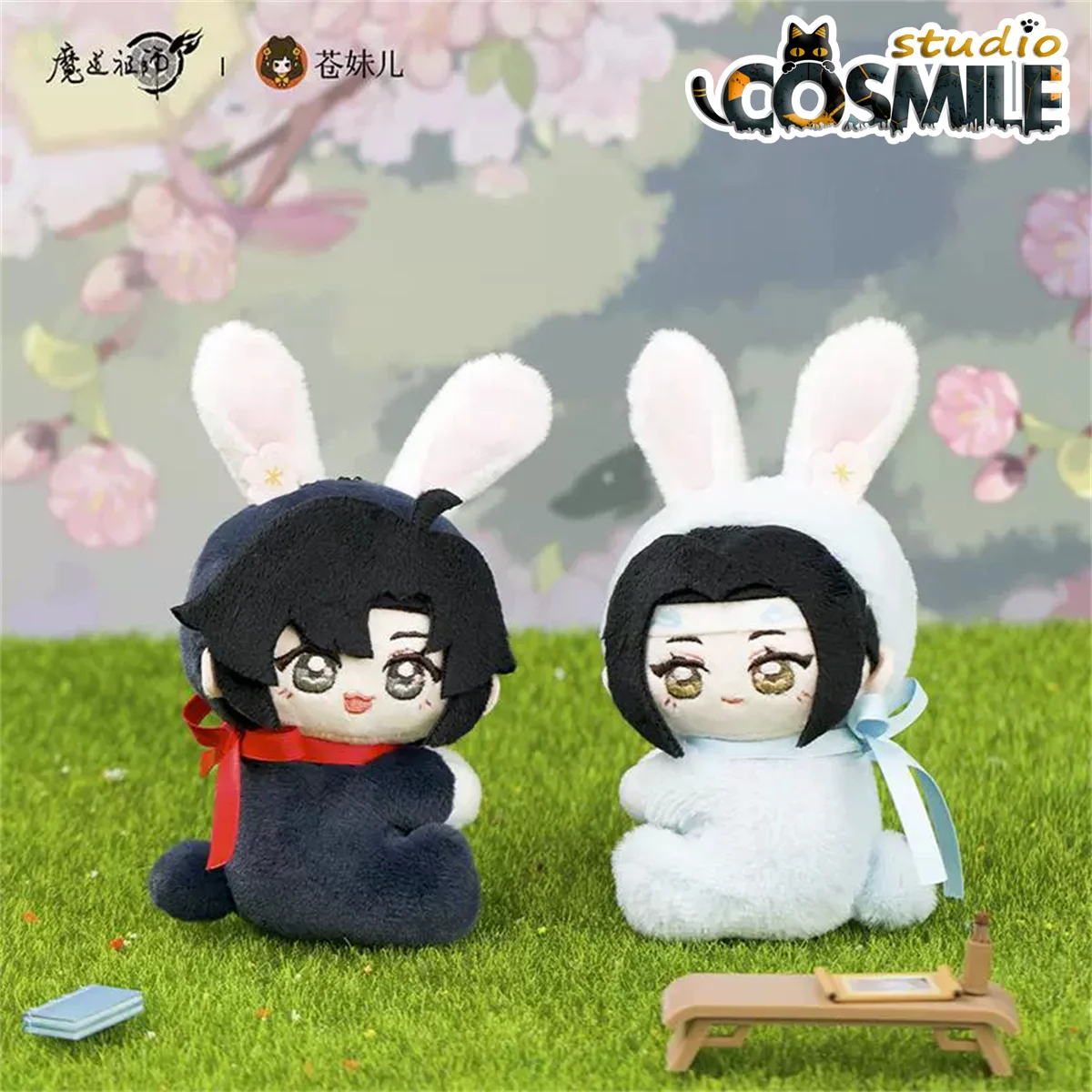 Grandmaster of Demonic Cultivation MDZS Mo Dao Zu Shi Lan Wangji Wei Wuxian Rabbit Plushie Stuffed Plush 16cm Doll Toy Keychain