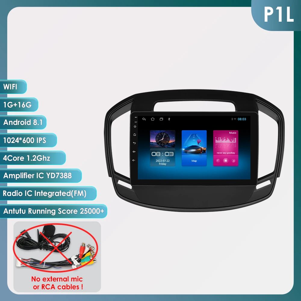 Android 14 Autoradio Voor Buick Regal Opel Insignia 2009-2017 Auto Multimedia GPS Carplay 4G DSP BT 360 Camera Door Snapdragon 6115