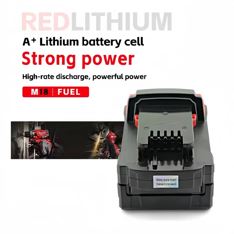 

Новая аккумуляторная батарея Milwaukee M18 6.0 Ач, 18 В, литий-ионная, высокопроизводительная, для беспроводных электроинструментов Milwaukee M18, 6 Ач