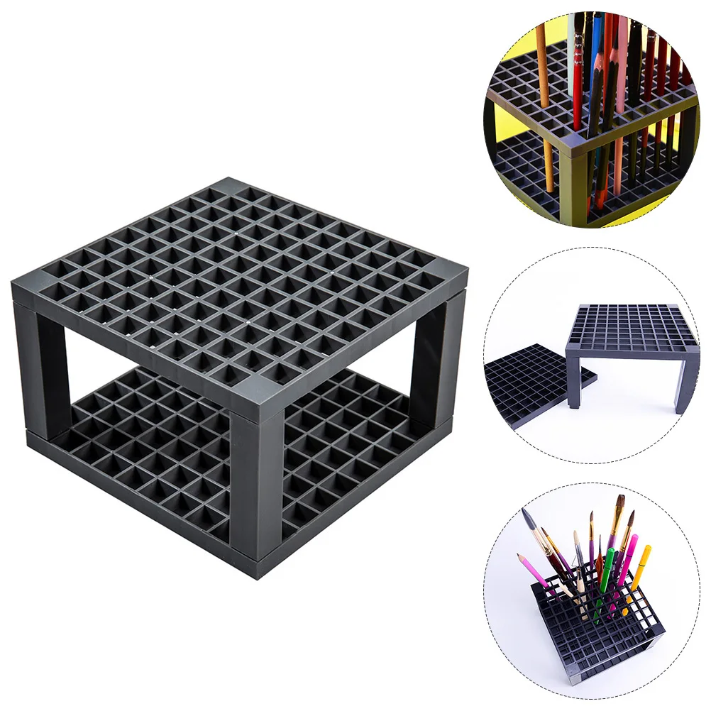 

Brush Pencil Rack Detachable 96 Slot Pen Holder Multifunction Organizer for Desk Students Artists Pencil Stand Rack