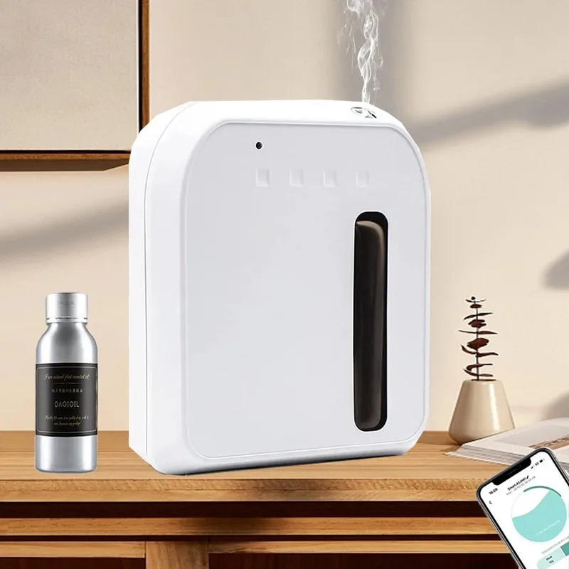 Diffuseur d'Huile Essentielle Bluetooth avec Pulvérisation existent, Désodorisant pour Hôtel, Grande Surface de 800 m3, sexuellement de Maison, Méthodes d'Aromathérapie pour Utilisateurs