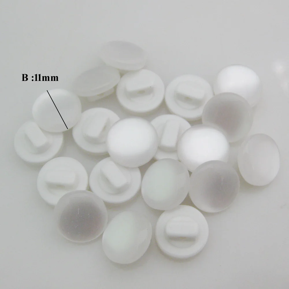 NBNNWE Fashionable Shirt Buttons For Tailors Design Multisizes 50Pcs White Button Apparel Sewing Supplies