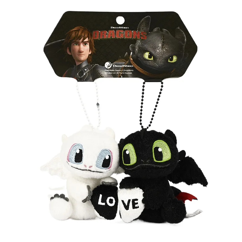 New Potdemiel Toothless Keychain Kawaii Plush Doll Set Coin Purse Ins Korean Student Toy Cartoon Anime Friend Birthday Gift