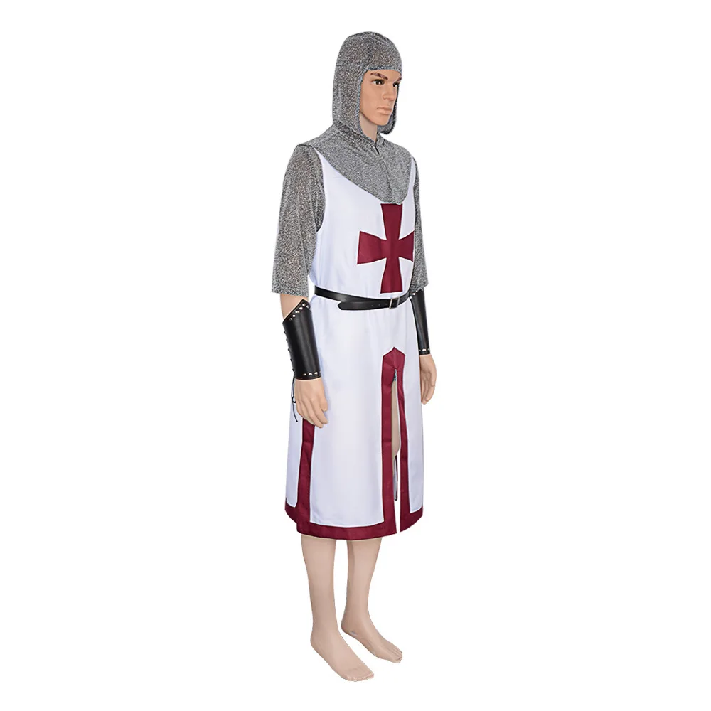 Medieval Knight Costume Set loween Cosplay Role-plang Full Set Chain Simulation Full Armor Fem Version Stage Performance