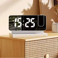 NEW Luminous Digital Projection Clock Large Screen Mute Projection Creative Multi-function New Electronic Alarm Clock Watch