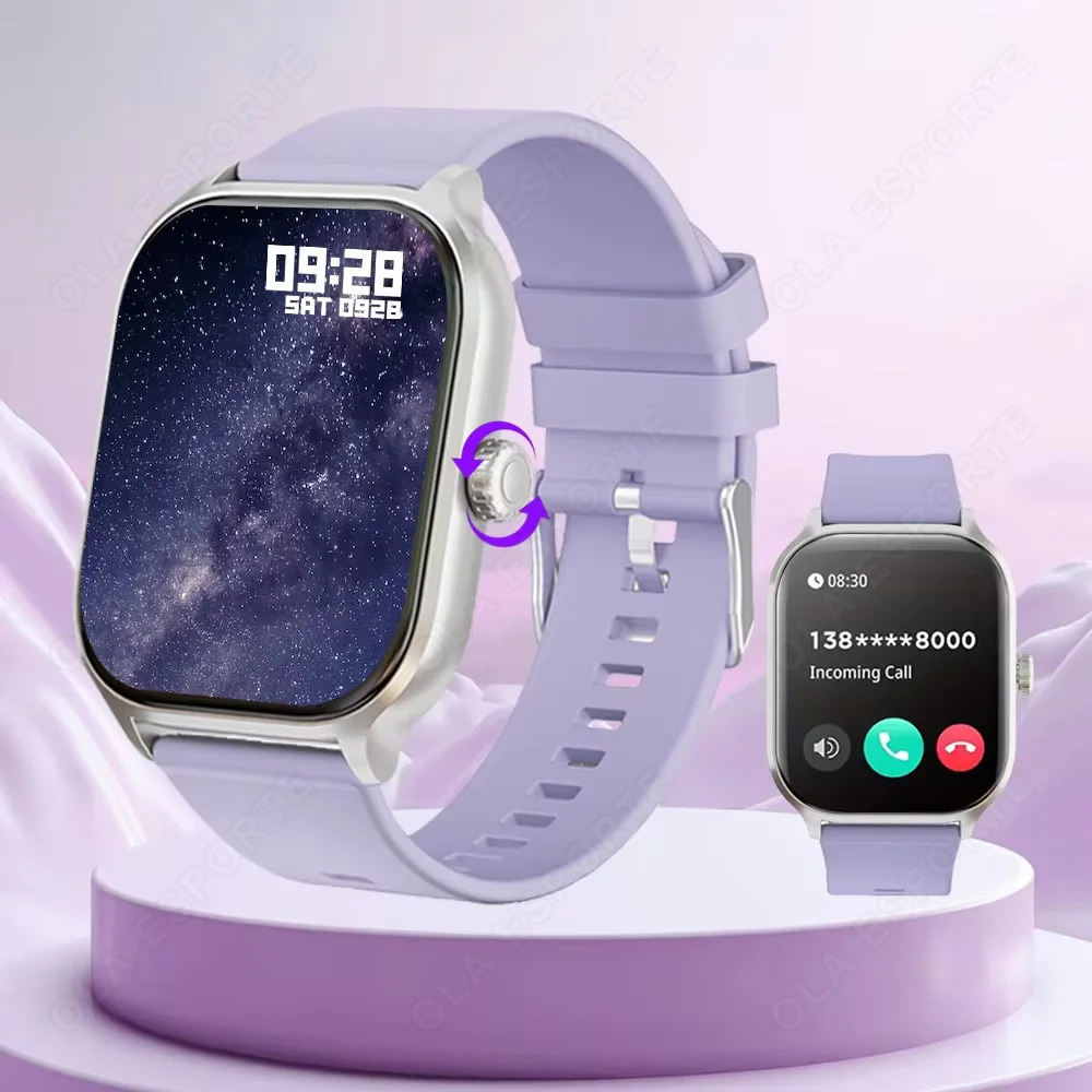 Smartwatch Health Monitoring Bluetooth Calling IP68 Water Resistance All-Day Heart Rate Tracking For Men and Women HW12